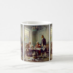 Schrijven van de onafhankelijkheidsverklaring koffiemok