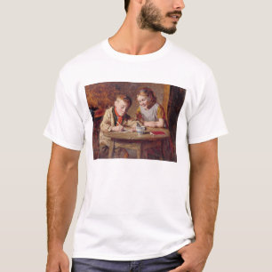 Schrijven van een Letter (olie op het paneel) T-shirt
