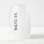 Schrijven (Ver 3) Matglas Bierpul (Voorkant links)