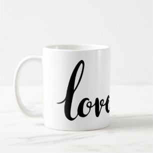 schrijvende letters leuk vinden koffiemok