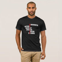 Schrijver Arostische Mannen T-Shirt (Donker)