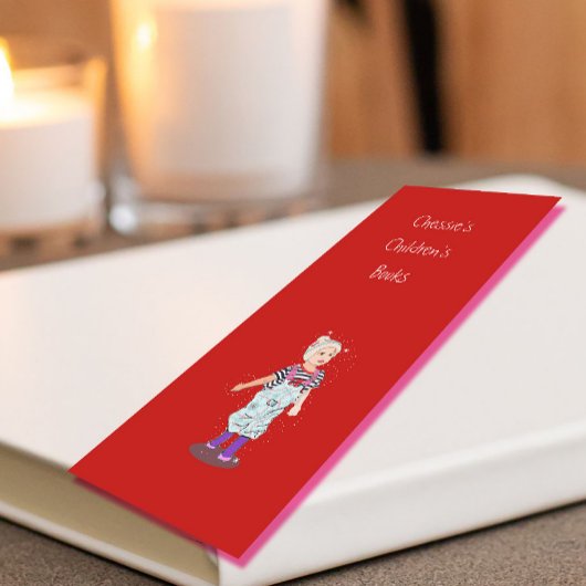 Schrijver Auteur Afbeelding Professioneel Rood Mini Visitekaartje