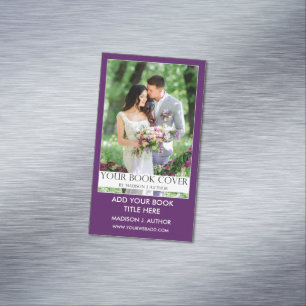 Schrijver Auteur Book Promotion Paars Magnetisch Visitekaartje