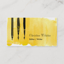 Schrijver Auteur fontein Pen Quill Editor Yellow