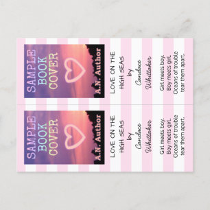 Schrijver Auteur Romance Promotie Bladwijzer Strep Briefkaart