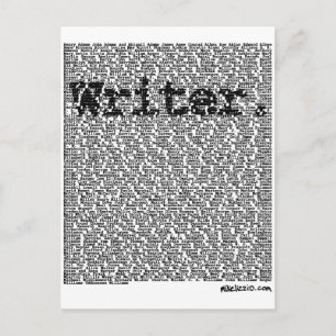 Schrijver. Briefkaart