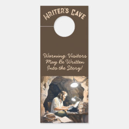 Schrijver Cave Man Deurteken