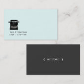 Schrijver, editor,  Typewriter Visitekaartje (Voorkant / Achterkant)