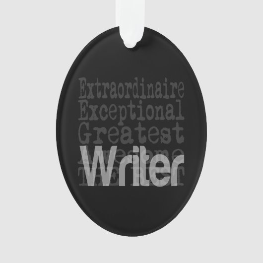 Schrijver Extraordinaire Ornament (voorkant)