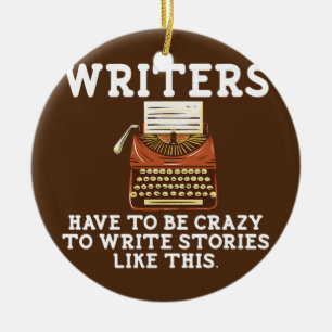 Schrijver Funny Author Poet Writer Novel Writers Keramisch Ornament