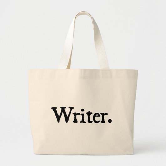 Schrijver. Grote Tote Bag (Voorkant)