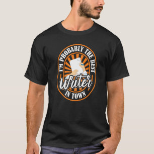 Schrijver Hilarious Novelist Book Poetry Auteur T-shirt