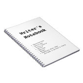 Schrijver-laptop Notitieboek (Rechterzijde)