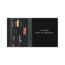 Schrijver, Librarian, Bibliophile Visitekaartje