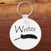 Schrijver met quillepen sleutelhanger (Voorkant)