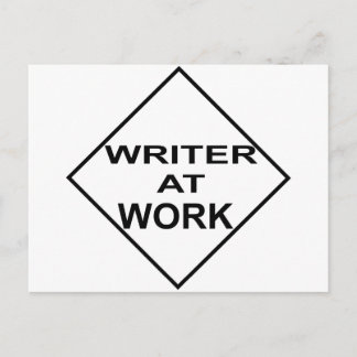 Schrijver op het werk - Cadeau voor schrijvers Briefkaart