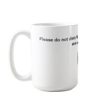 Schrijver op het werk Mok
