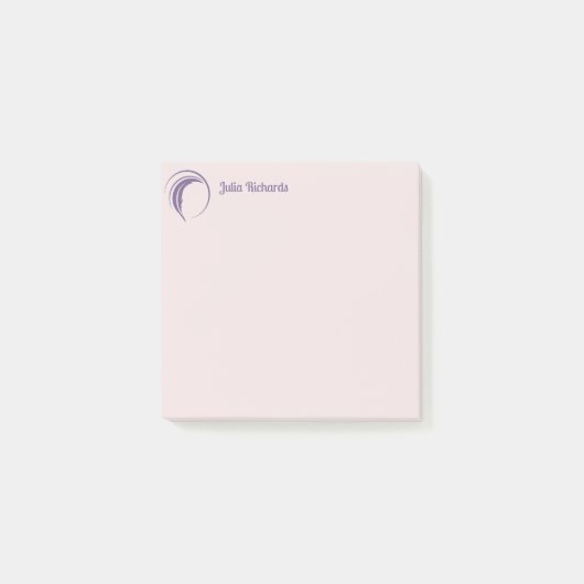 Schrijver Paarse Macaroon Post-it® Notes (Voorkant)