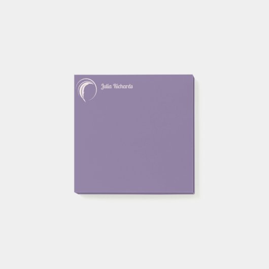 Schrijver Paarse Macaroon Post-it® Notes (Voorkant)