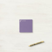 Schrijver Paarse Macaroon Post-it® Notes (Op bureau)