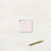 Schrijver Paarse Macaroon Post-it® Notes (Op bureau)