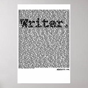 "Schrijver." poster