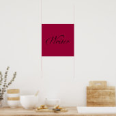 Schrijver Poster (Keuken)