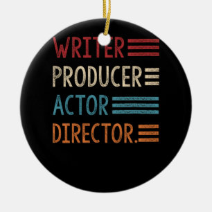 Schrijver Producer Actor Director Filmmaker Gifts Keramisch Ornament