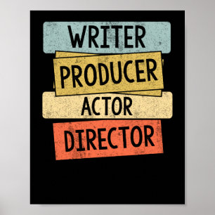 Schrijver Producer Actor Director Filmmaker Poster