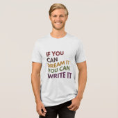 Schrijver Quote Auteur Inspireer T-shirts (Voorkant volledig)