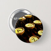 Schrijver Ronde Button 5,7 Cm (Voorkant /achterkant)