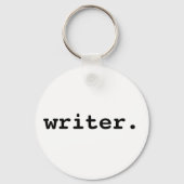 Schrijver Ronde Sleutelhanger (Voorkant)