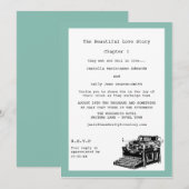 Schrijver schrijfmachine Lesbian Wedding Kaart (Voorkant / Achterkant)