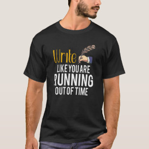 Schrijver schrijver literatuur boekenbibliotheek t-shirt
