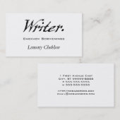 Schrijver Vier Score Visitekaartje (Voorkant / Achterkant)