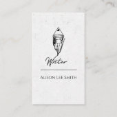 Schrijver Visitekaartje (Voorkant)