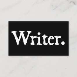 Schrijver Visitekaartje