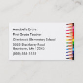 Schrijver Visitekaartje (Achterkant)