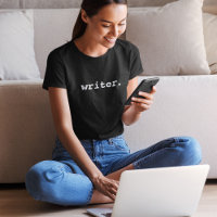 Schrijver Vrouwen T-shirt Zwart