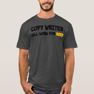 schrijver werkt voor bier Classic TShirt