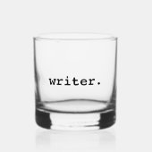 Schrijver Whisky Glas (Voorkant)