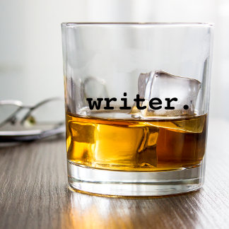 Schrijver Whisky Glas
