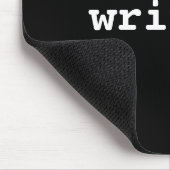 Schrijver Zwart of kies uw kleur Muismat (Hoek)