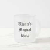 Schrijvers Ancient Text Frosted Tea of Coffee Mok (Voorkant rechts)