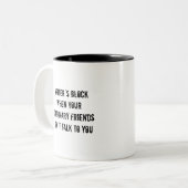 Schrijvers blokkeren koffiebeker tweekleurige koffiemok (Voorkant links)
