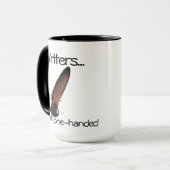 Schrijvers doen het met één hand koffie Mok (Voorkant links)