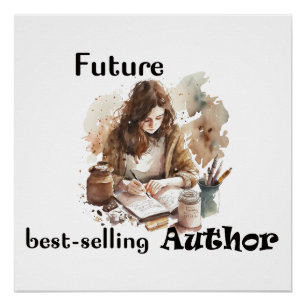 Schrijvers Inspiratie Poster Print Auteur Cadeau Perfect Poster
