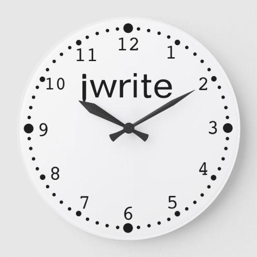 Schrijvers Klokken Funny schrijven Aangepast voor (Voorkant)