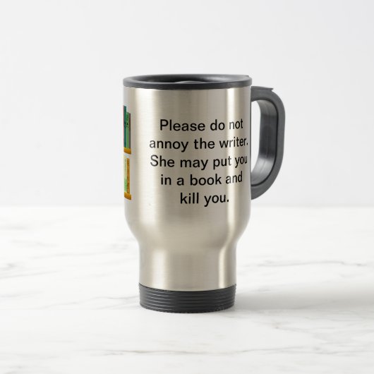 Schrijver's Travel Mug (Zij) Reisbeker (Voorkant rechts)