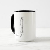 Schrijversmok Mok (Voorkant links)